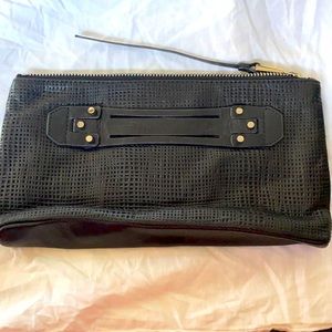 She + Lo Black Leather Clutch - Never used